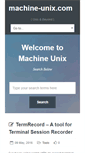 Mobile Screenshot of machine-unix.com