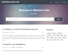 Tablet Screenshot of machine-unix.com
